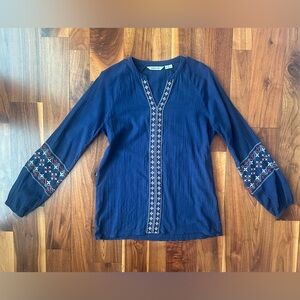 Orvis Embroidered Long Sleeve Tunic; Size XS